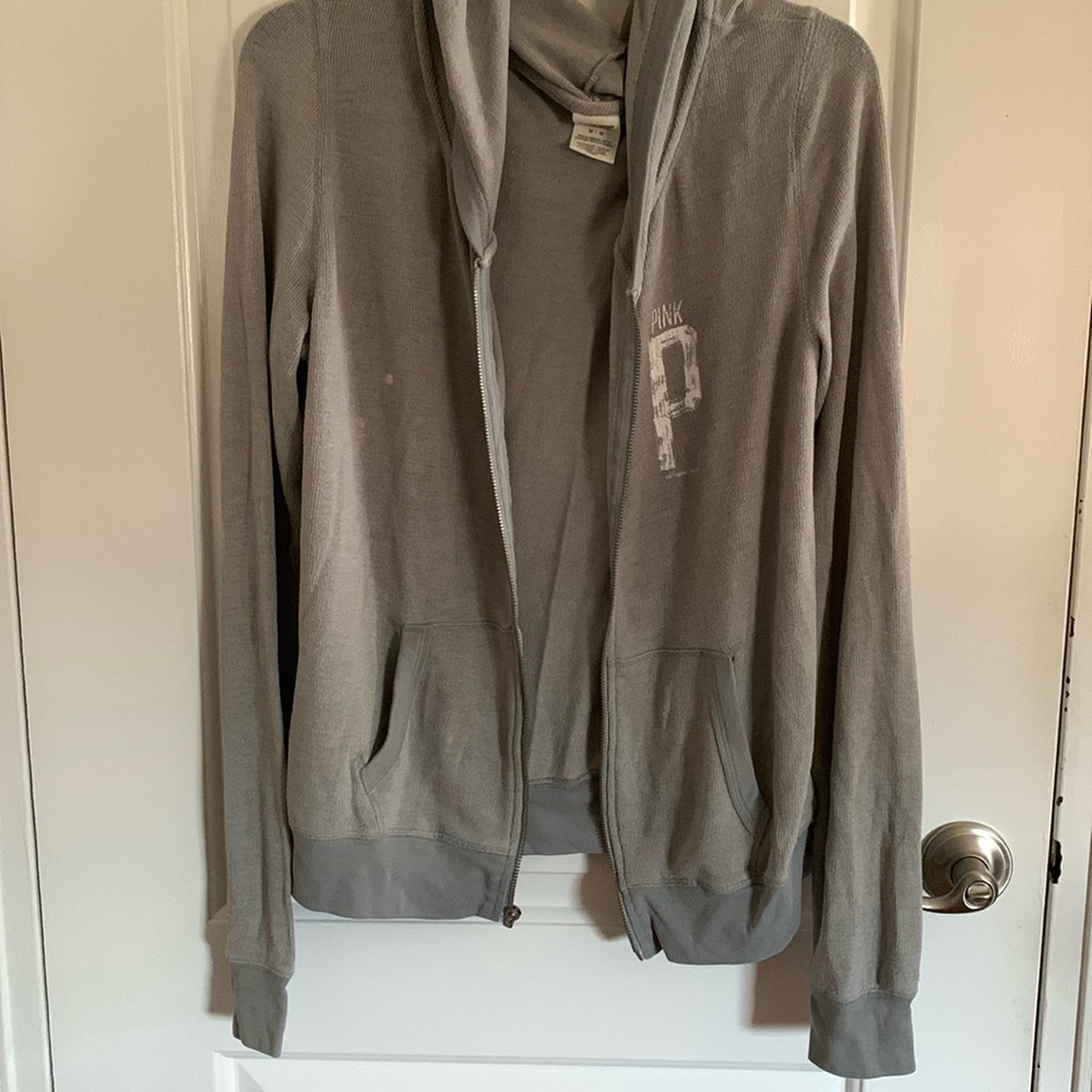 Pink Victoria’s Secrets Grey Lightweight Hoodie